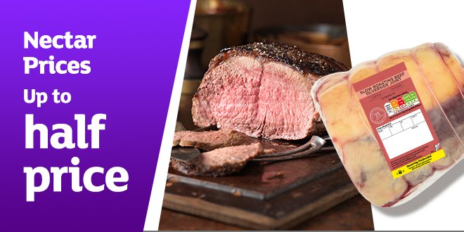 Save up to half price on roasting joints.